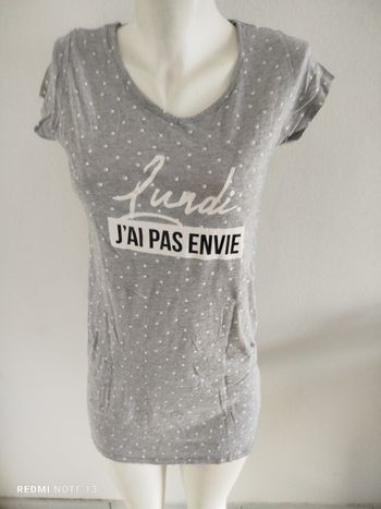 #kytieSfemme. T-shirt long de nuit taille s