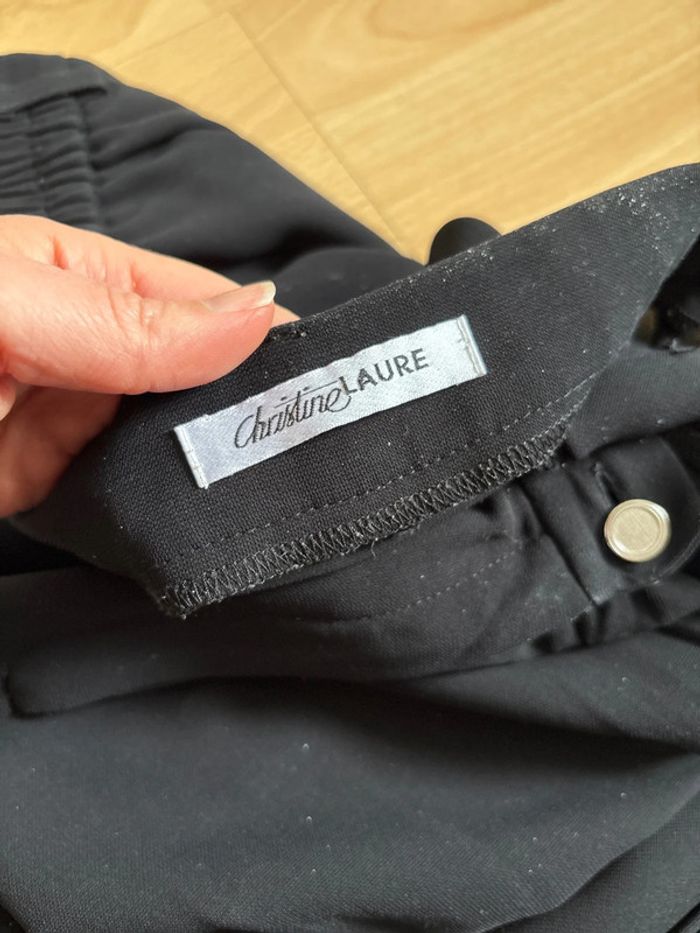 Pantalon carotte fluide Christine Laure noir 52 - photo numéro 5