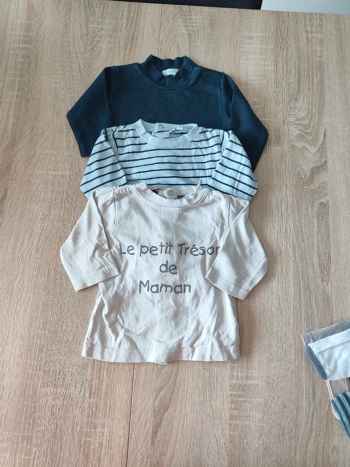 Lot 3 Tee shirt ML Kimabaloo