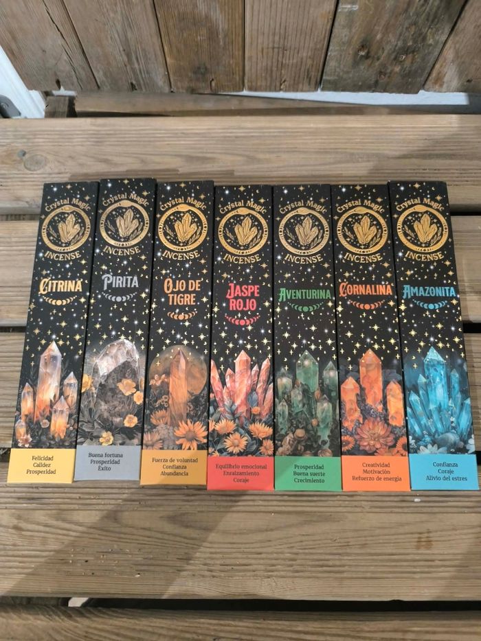 Lot de 7 paquets encens naturels crystal magic - photo numéro 1