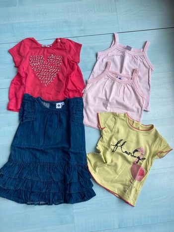 Lot de vêtements été fille 12 mois