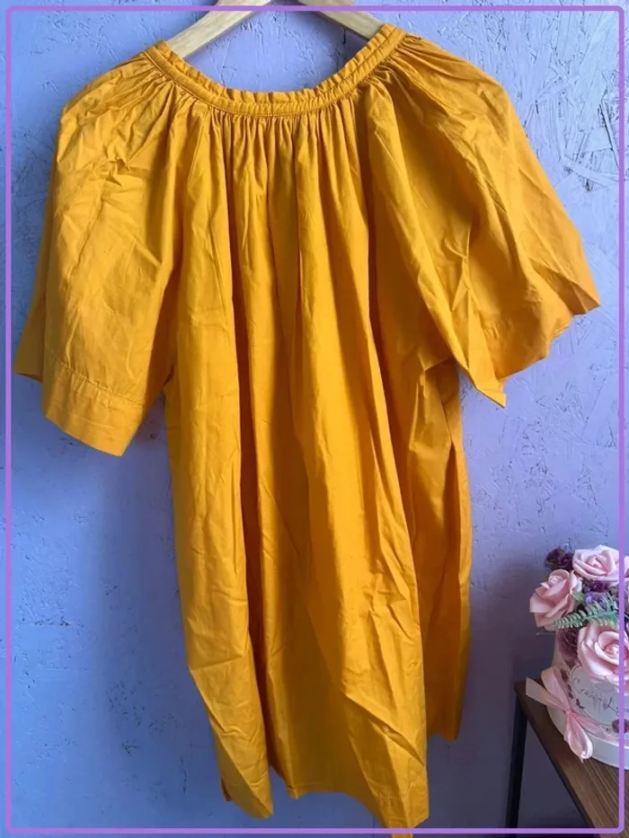 Robe tunique H&M jaune moutarde - photo numéro 4
