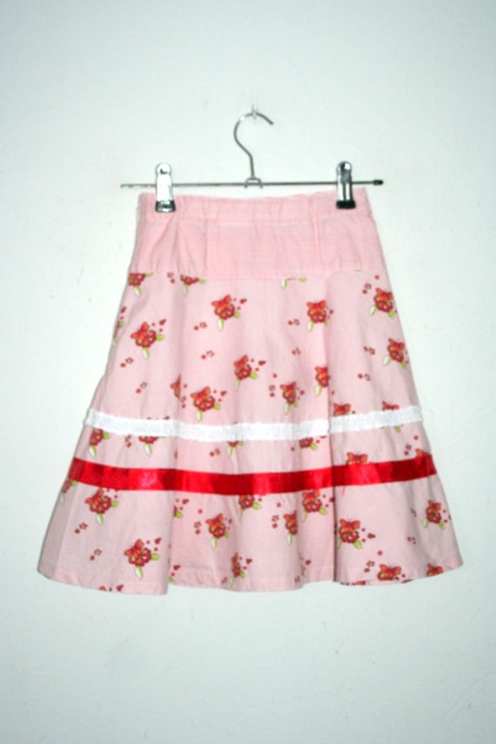 Jupe légère rose clair Poccopiano 7/8 ans - photo numéro 3