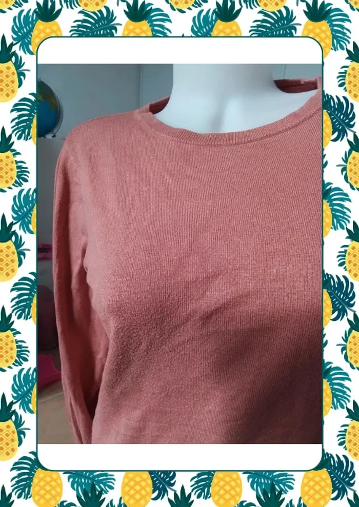 Pull fin rose saumon - photo numéro 5