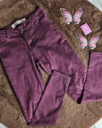 Jeans skinny violet taille 36