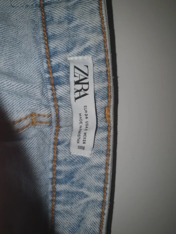 Jeans bleu clair Zara - photo numéro 3