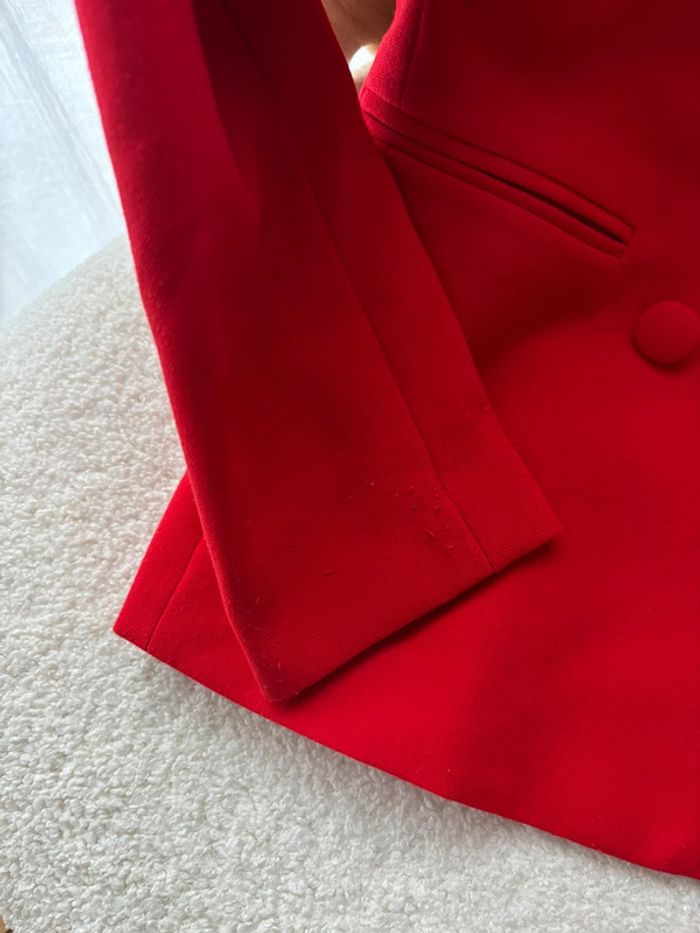 Veste blazer rouge kiabi 34 - photo numéro 3