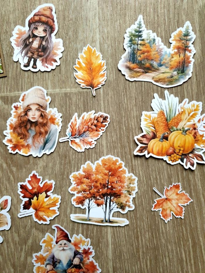 Lot die cut automne scrapbooking - photo numéro 3