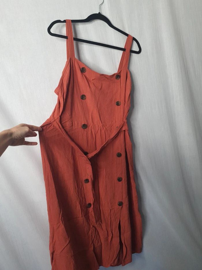 Robe Boutonnée terracotta