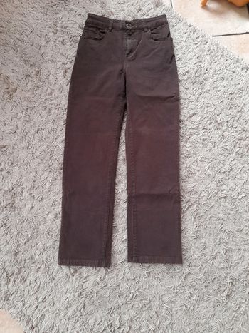 Pantalon jeans coton marron Scottage T36