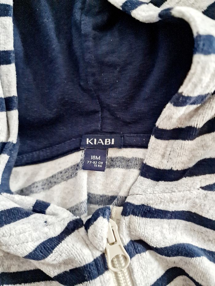 Kiabi - Ensemble training en velours - Gilet manches longues et capuche + pantalon (18 mois) - photo numéro 5