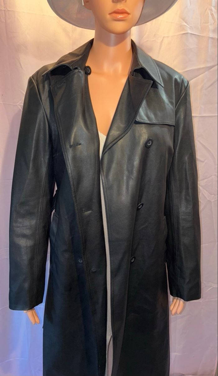 Manteau Long Noir Sinéquanone - Style Trench Coat Élégant ! - photo numéro 5