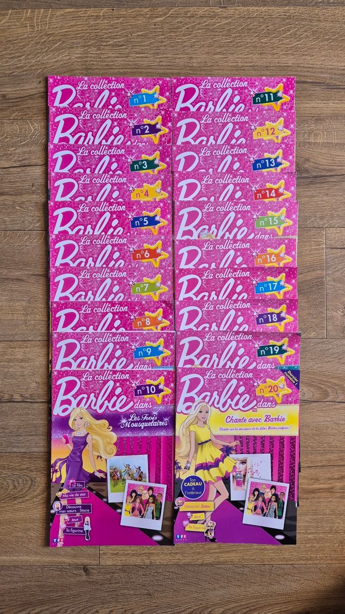Collection complète de magazines barbie