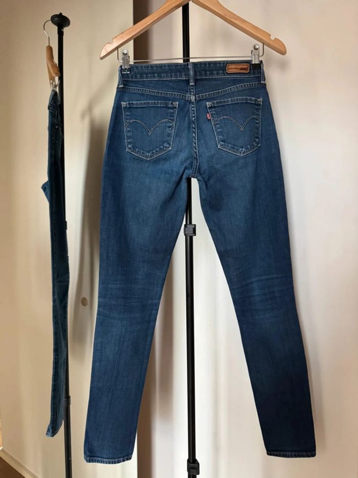 jean bleu foncé w 25 Demi Curve Modern Rise skinny levis - photo numéro 5