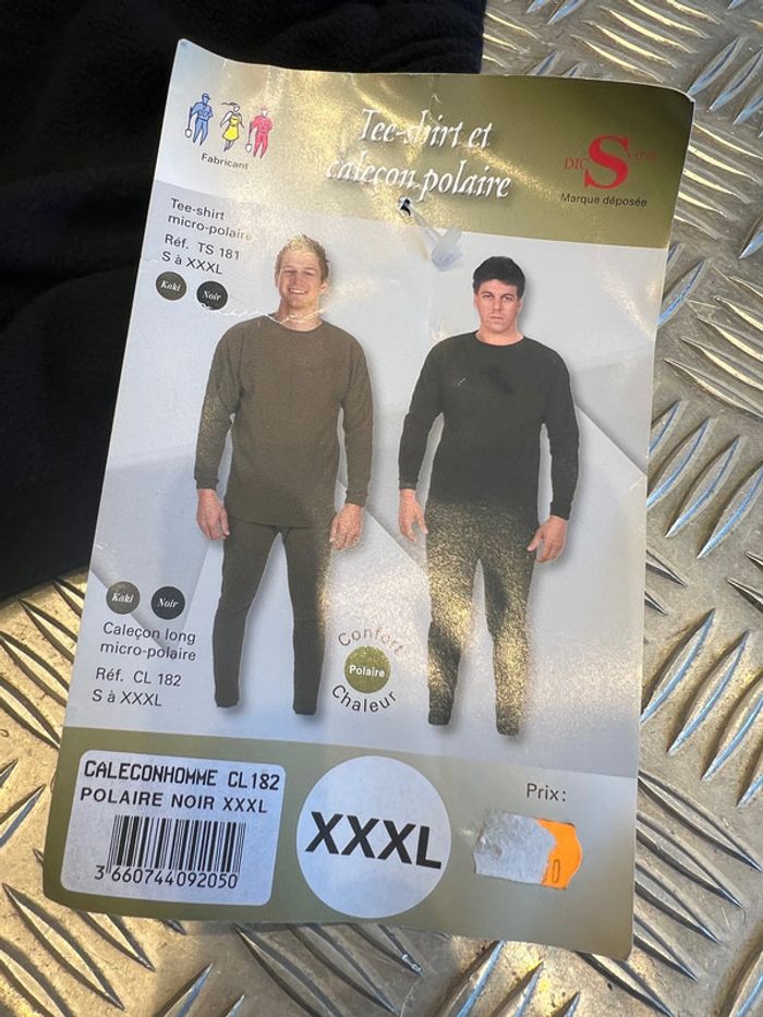 calecon long polaire jogging noir taille xxxl gilbert surplus militaire froid neige sport randonnée - photo numéro 2