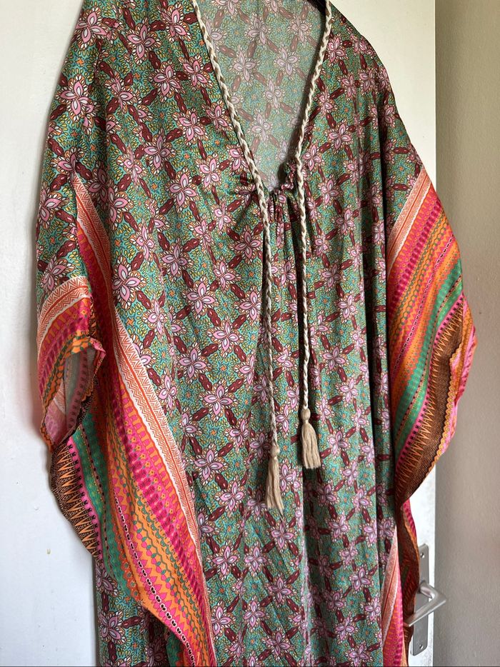 Robe caftan avec pompom taille unique femme - photo numéro 8