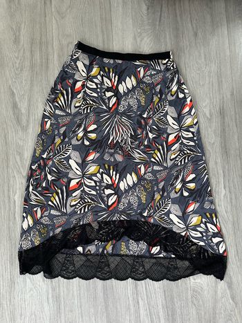 Jupe à fleurs satin et dentelle multicolore Trend by Captain Tortue T34 XS