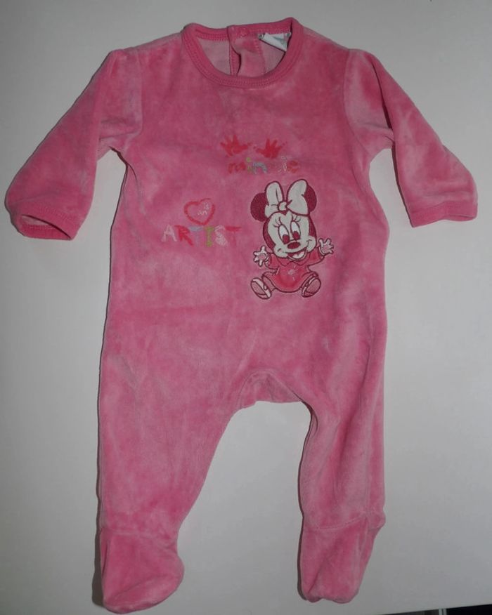 Pyjama Velours - Minnie - 3 mois - photo numéro 3
