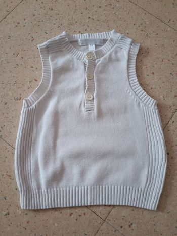 Pull sans manche 1 mois