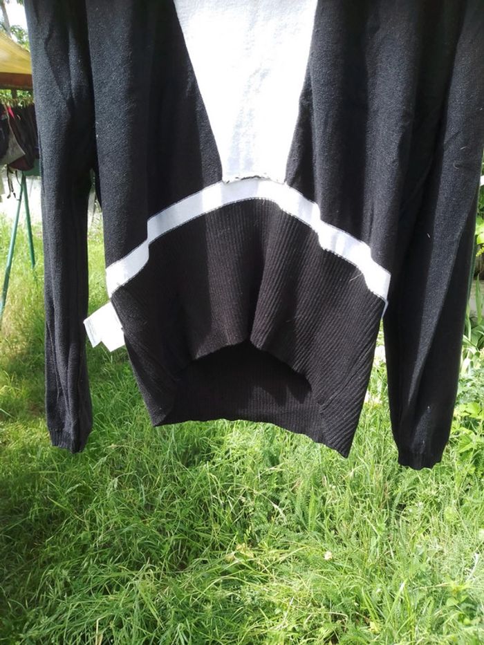 Pull blanc et noir femme - photo numéro 10