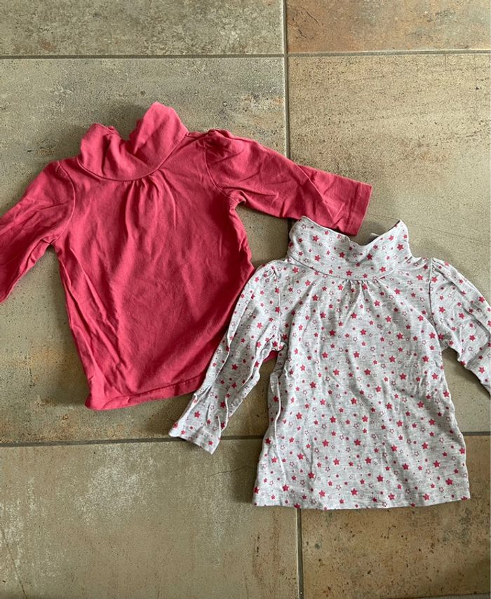 Lot cols roulés 6 mois