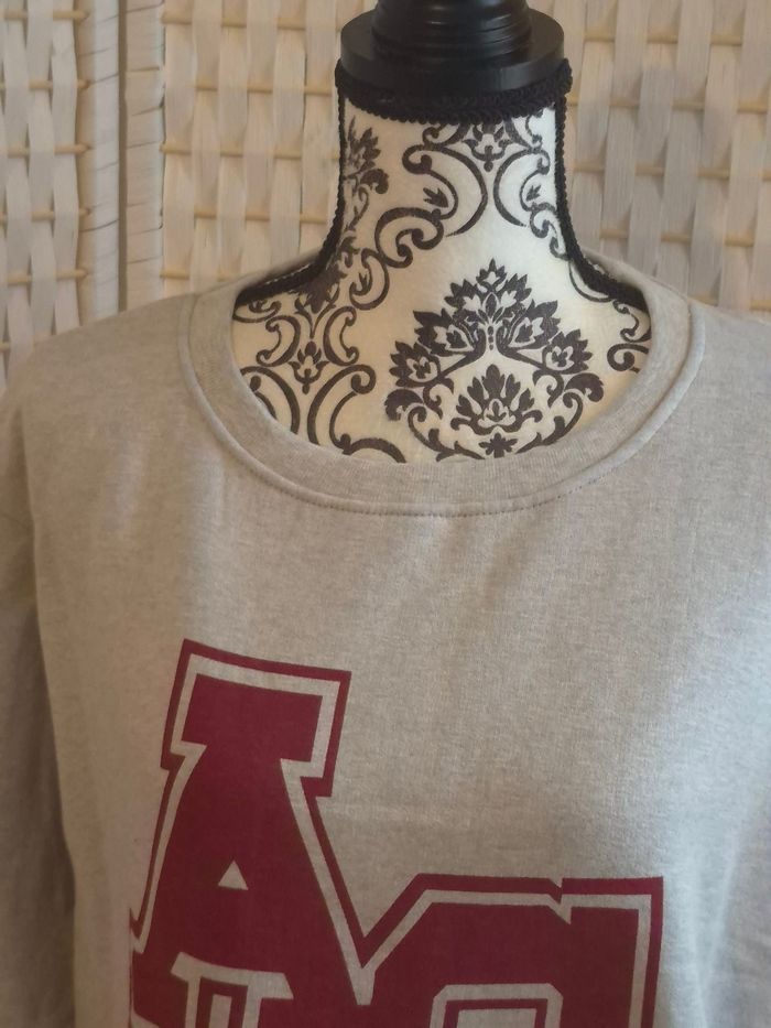 Joli sweat American College USA gris chiné femme TM / 38 - photo numéro 7