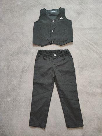 Ensemble de costumes  : pantalon à pince + gilet de costume 36 mois(92 cm)