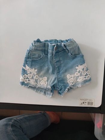 Short jeans 9-12 mois