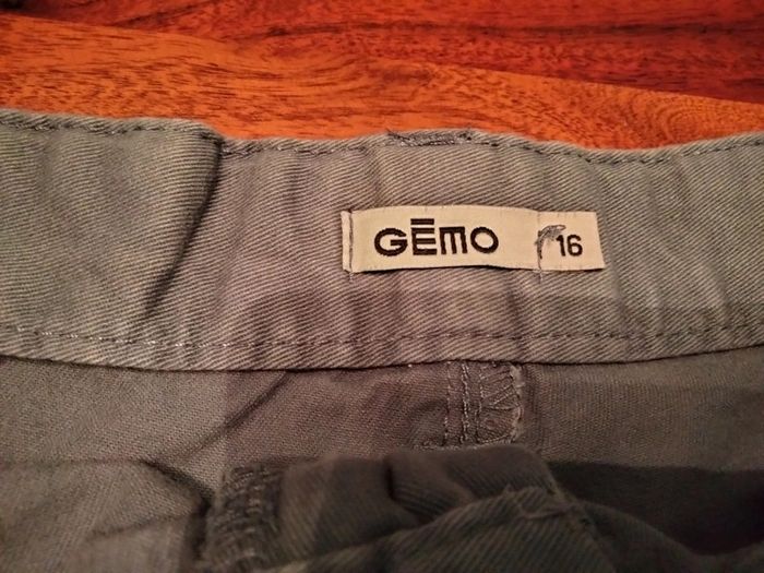 Short uni bleu réglable à la taille 16 ans Gémo - photo numéro 2