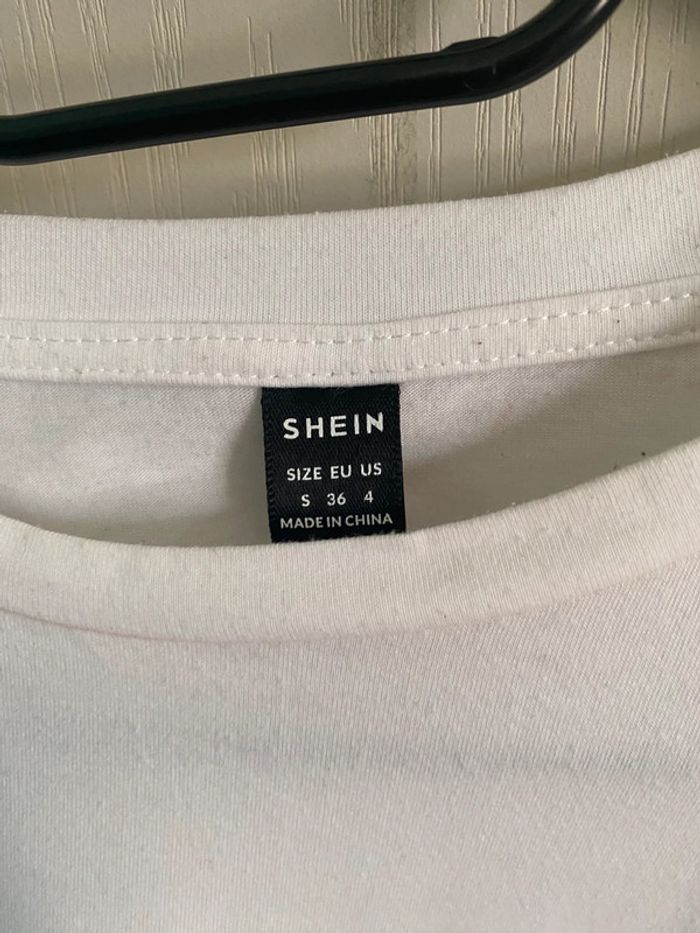 t-shirt blanc, oversize large taille S - photo numéro 5