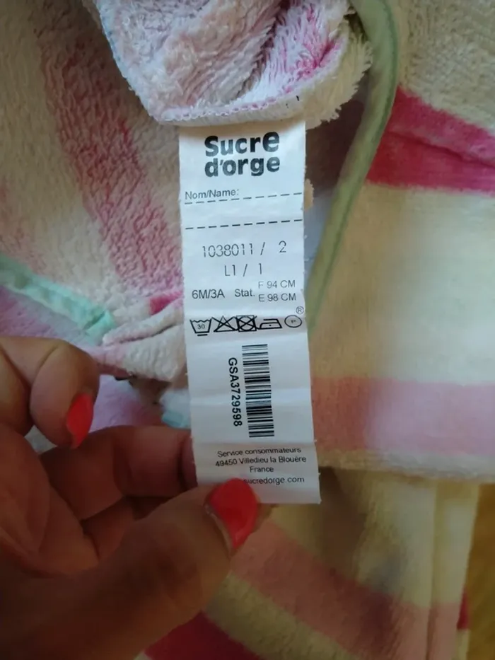 Gigoteuse. Mi saison. Bébé fille. Sucre d'orge. Taille 6 mois - 3 ans - photo numéro 13