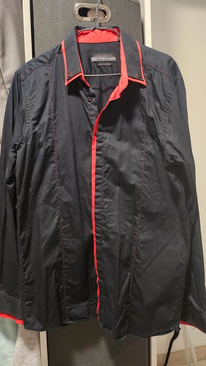 Chemise noir et rouge - photo numéro 3
