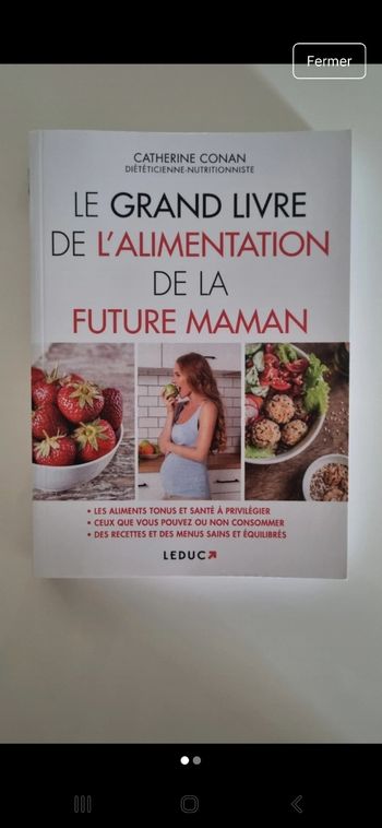 Le grand livre de l'alimentation de la future maman.