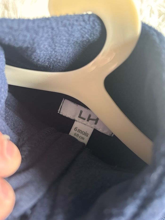 Veste polaire marine LH - 6 mois - photo numéro 4