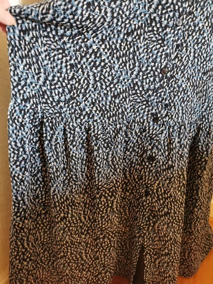 Robe maxi longue bleu marine Camaïeu T38 - photo numéro 6