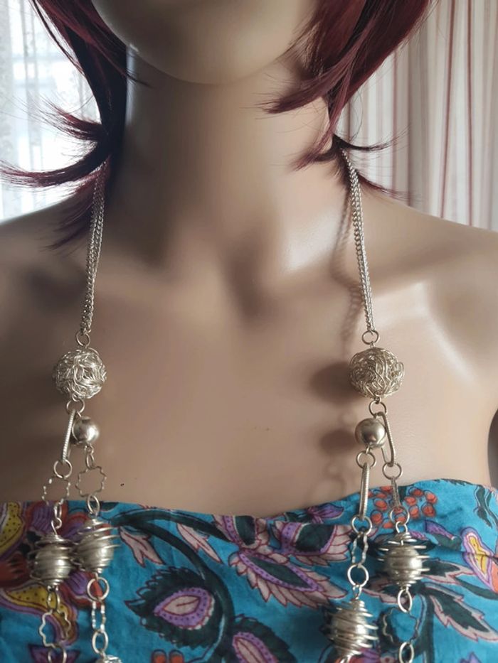 Collier moderniste années 1970. Signé LBVYR - photo numéro 4