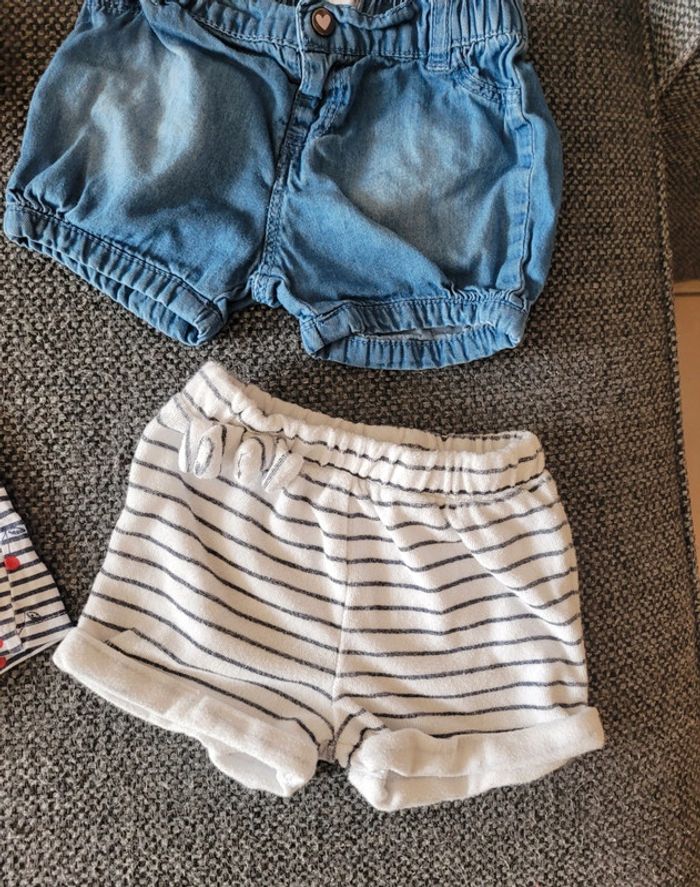 Lot 6 shorts 9-12 mois - photo numéro 6