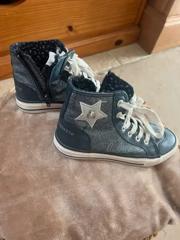 Lulu Catagnette Bleues argentées brillantes