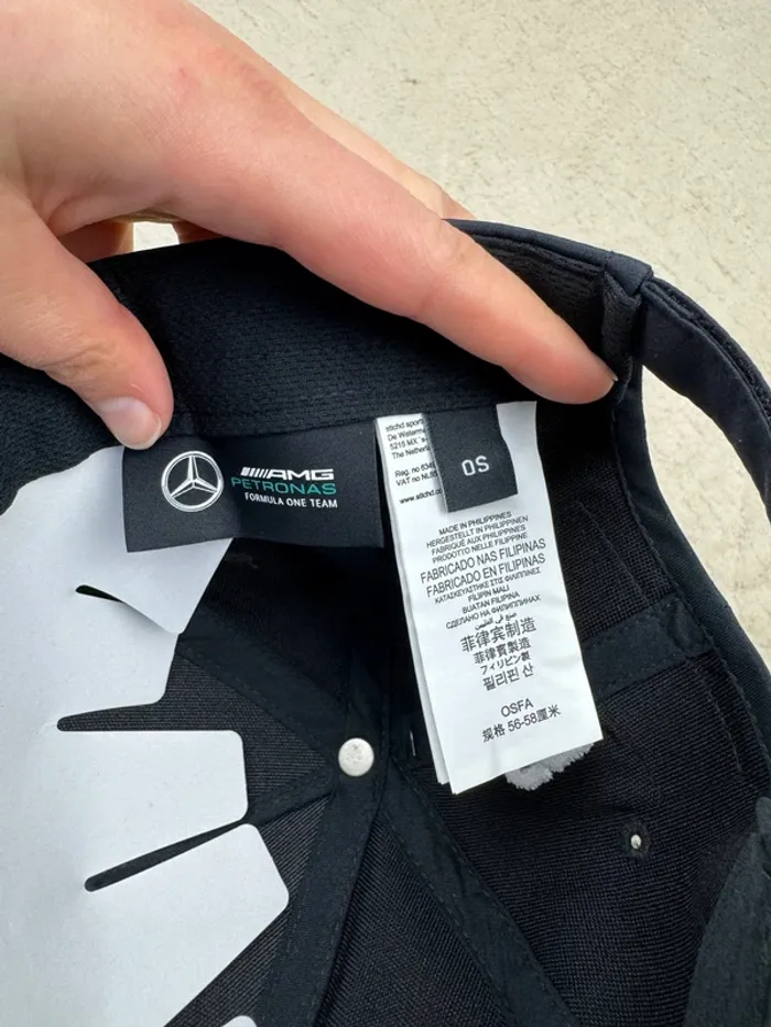 Casquette Mercedes AMG Formule 1 Russell 63 Noir Neuve - photo numéro 8
