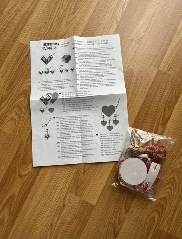 Attrape-rêves + 3 boîtes pendentifs à broder - Neuf - photo numéro 5