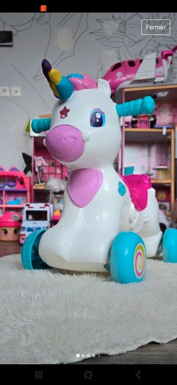 Licorne pousse pousse / à bascule