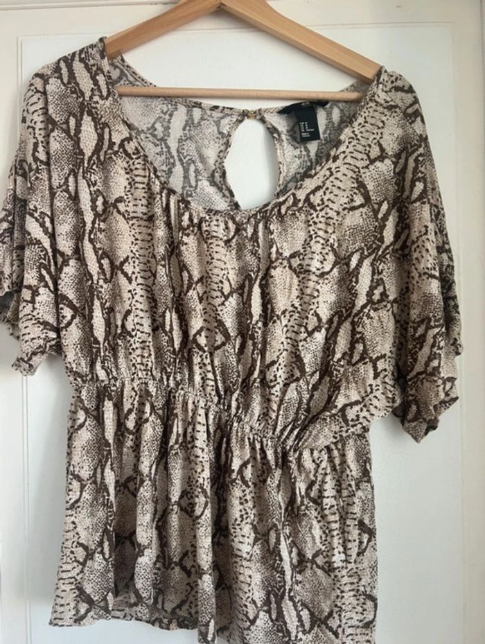 Haut H&M léopard taille M