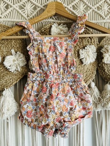 Salopette imprimée floral 12 mois TAO