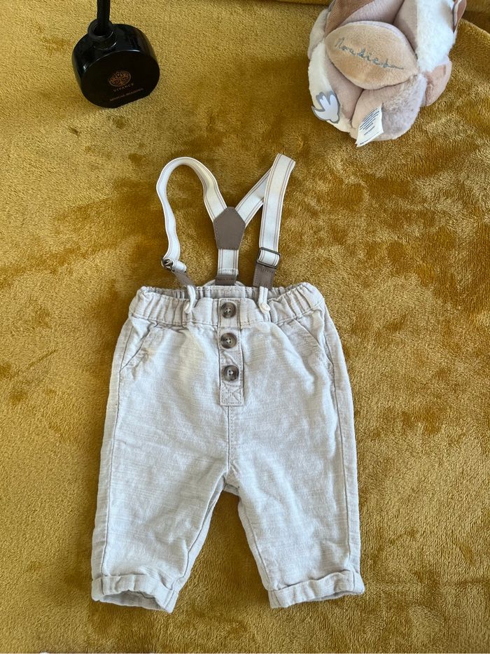 Ensemble chemise zara et pantalon bretelle kiabi bébé garçon - photo numéro 5