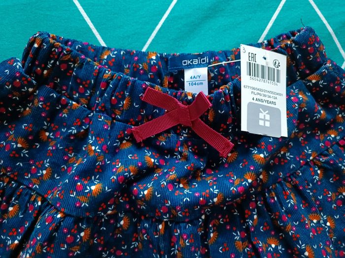 Jupe velours Okaïdi