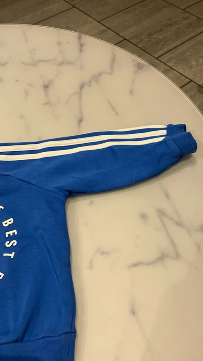Ensemble Adidas gris et bleu - photo numéro 3