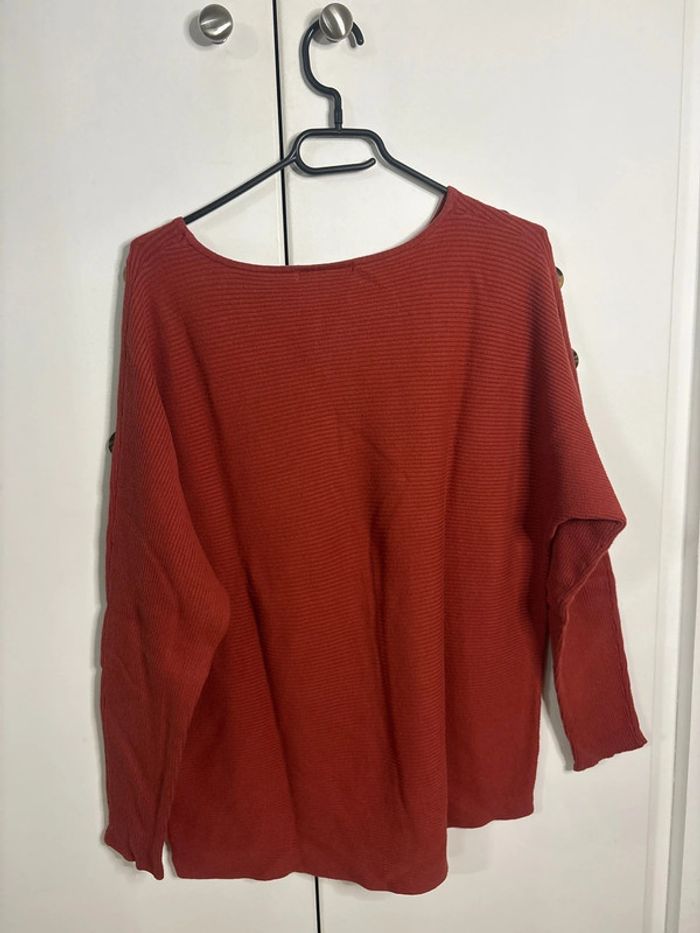 🌺pull Camaïeu rouge brique🌺 - photo numéro 5