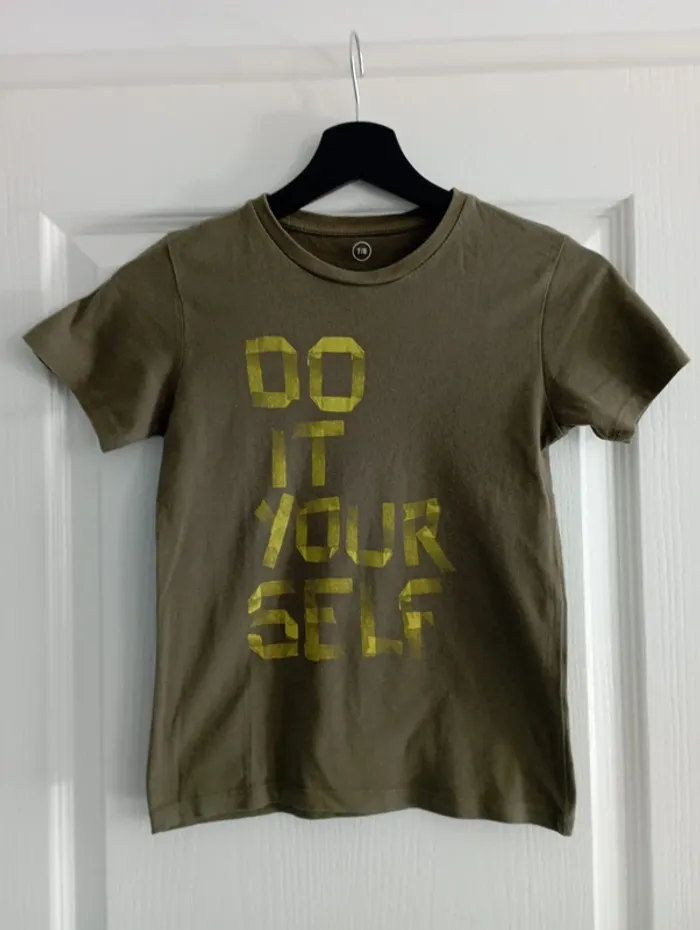 T-Shirt Kaki 7-8 ans