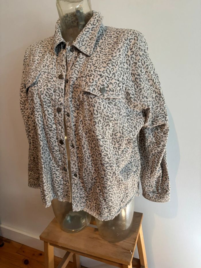 Veste en jeans léopard - photo numéro 5