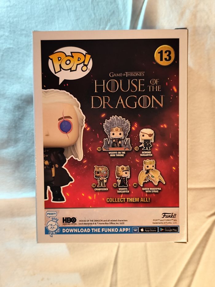 Figurine Funko Pop Aemond Targaryen 13 Glow Chase House of the Dragon - photo numéro 4